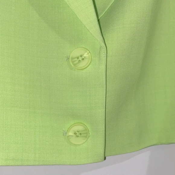 WeWoreWhat lime green wide leg pant suit and jacket size 4 - Picture 9 of 16